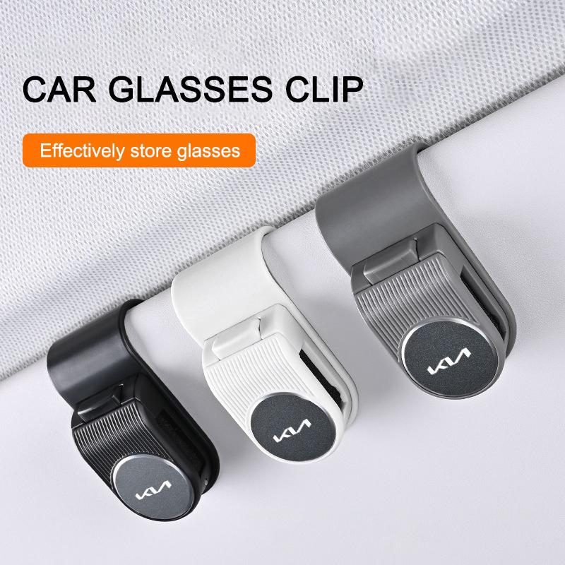 Keyring Car Sun Visor Glasses Clip Multifunctional Sunglasses Holder For KIA KN Pegas Sorento Soul Cerato Sportage OptimaNiroKX5 rnqt40