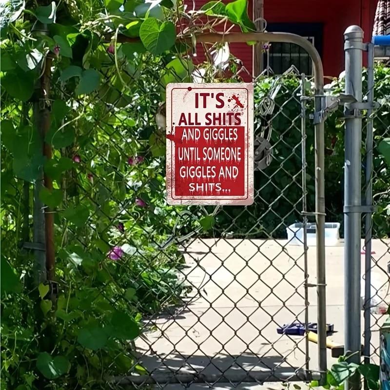 PXIYOU 1 шт., это все дерьмо и хихикает, пока кто-то не хихикает и не хихикает, забавная металлическая жестяная вывеска, винтажная ванна, ванная, прачечная, де