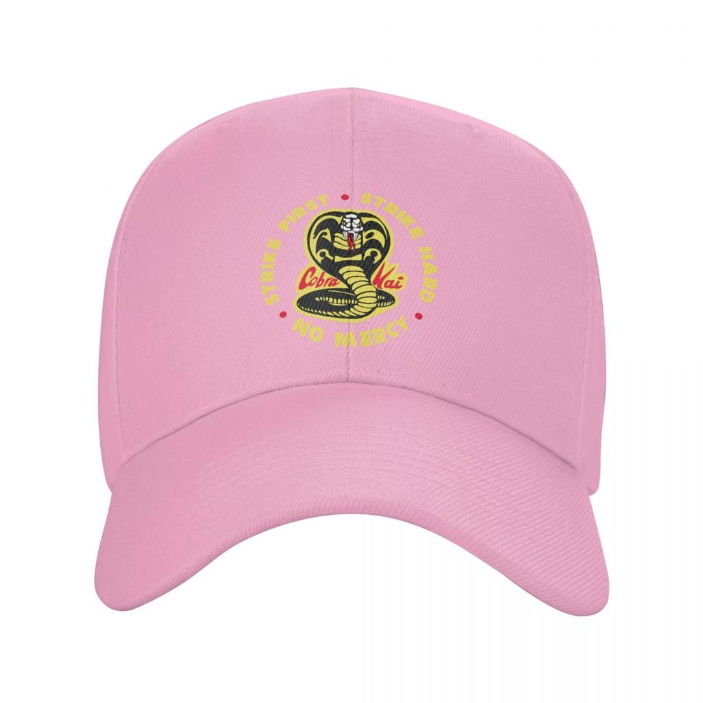 Бейсбольная кепка унисекс с логотипом Cobra Kai Strike First, женская регулируемая унисекс, шляпа унисекс для каратэ, детская шляпа для папы, летние кепки, шляпы Snapback