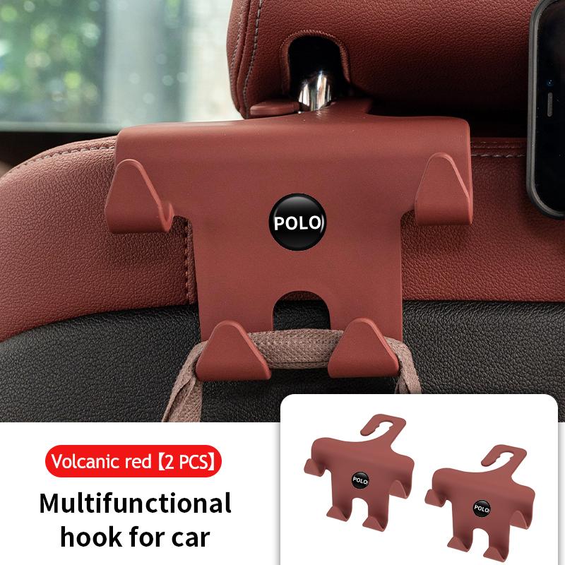 TMBCU1 Car Four Head Storage Hook Handbag Purse Bag Hanging Hook For Volkswagen VW Tiguan CC Jetta Polo Golf 4 5 6 Passat B5 B6 B7 CC