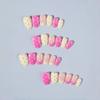 24Pcs 3D Gel False Nail Full Cover Fake Nail Tips French Press on Nails  Women