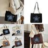 Trendy Simple Women's Shoulder Bag Spacious Tote Bag In Black White Brown Colors