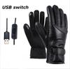 Зимние перчатки с электрическим подогревом, водонепроницаемые ветрозащитные перчатки для езды на велосипеде с подогревом, сенсорный экран, питание от USB, перчатки с подогревом для верховой езды