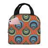 Ankara Dutch Wax African Pattern Insulated Lunch Bag for Women Children Portable Food Boxes Thermal Lunch Box Tote