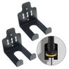 Pack of 2 Heavy Duty Vertical Barbell Wall Mounts Space Saving Steel Rack Simple Installation for Gym Equipment Storage