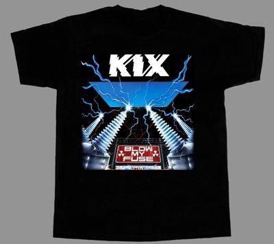 KIX BLOW MY FUSE NEW BLACK Tee Cotton Unisex Shirt EG402