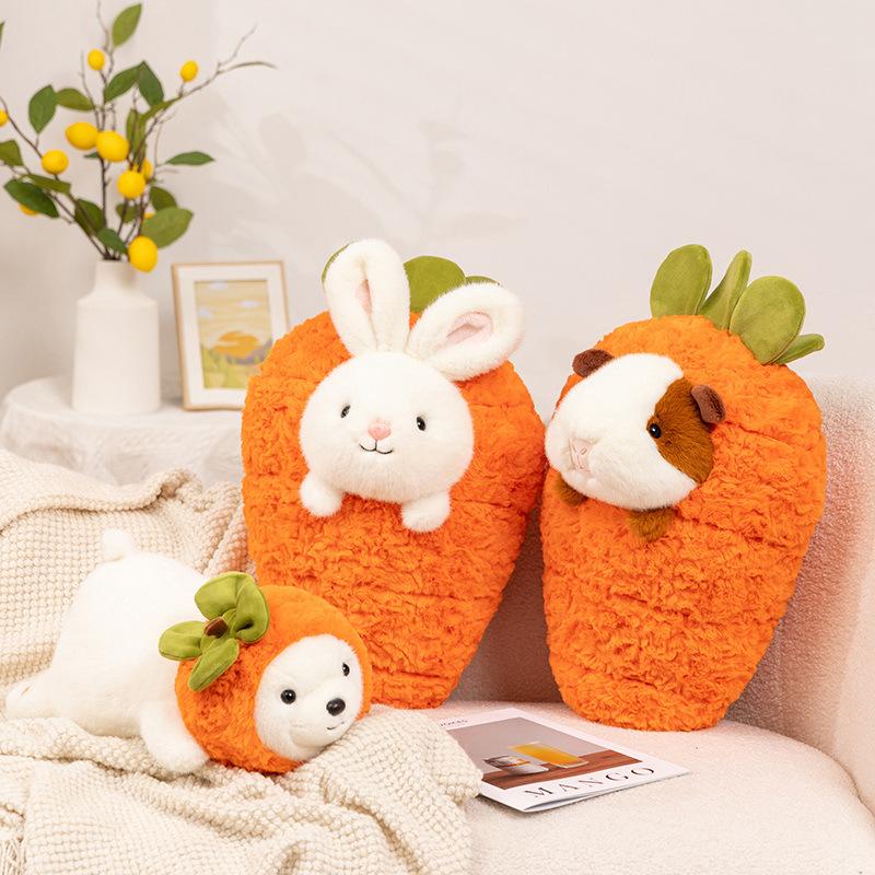 Креативная фруктово-животная морковка кролик декоративная подушка плюшевая игрушка кукла лежащая медведь кукла кукла девочки
