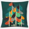 Colorful Abstract Series Double-Sided Printed Pillow Cover Short Plush Suitable Living Rooms Bedrooms Sofas Throw Cushion Cover