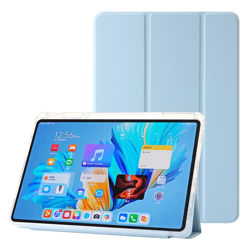 Роскошный прозрачный кожаный чехол-книжка для планшета Huawei MatePad 11.5 S 11.5S с держателем для ручки, акриловый прозрачный чехол для планшета, противоударный защитный чехол