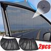 2pcs Car Sunshade Curtains Side Window Shades Car Curtains Protection Repellent Mosquito Mesh Net Sunshade UV Sun Visor