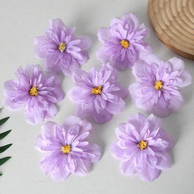 20 шт. Головки Искусственных Цветов Искусственные Головки Цветов из Искусственного Шелка Оптом для Поделок Свадьбы Свадебной Вечеринки Детского Праздника Украшения Дома