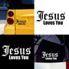 Jesus Love You Letters Reflective Car Vehicle Body Window Decals Sticker Decor