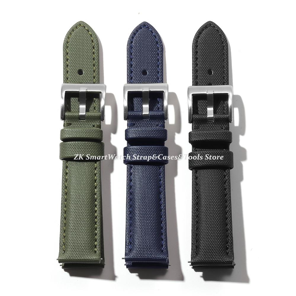 20mm 22mm Sailcloth Straps for Omega for Blancpain for Seiko Divers Watches Men Women Quick Release Waterproof Watch Band