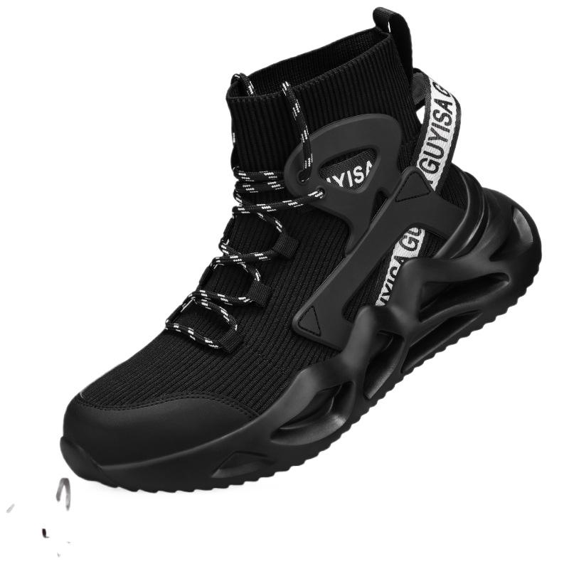 Обувь противоударные противоударные дышащие туфли со стальным носком высокие удобные мягкие подошвы защитная обувь