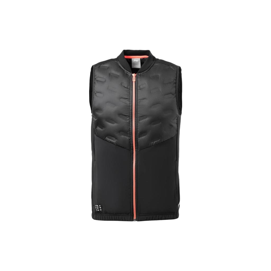 Li-Ning Светоотражающий жилет с логотипом, мужские жилеты, черный AYMR059-3