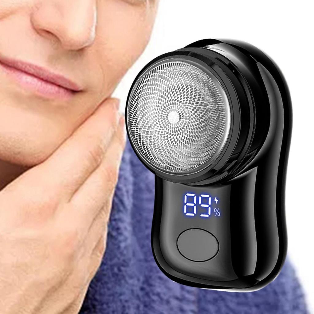 Мини-бритва для мужчин, электрическая бритва с моющейся головкой для кемпинга, путешествий на открытом воздухе