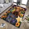 Cow In Flower Field Office Rug Chair Mat, Entryway Carpet, Suitable for Front Door, Bedroom, Living Room, Desk, Holiday Gift