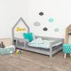 Lit cabane enfant POPPI 80 x 160 gris clair 2