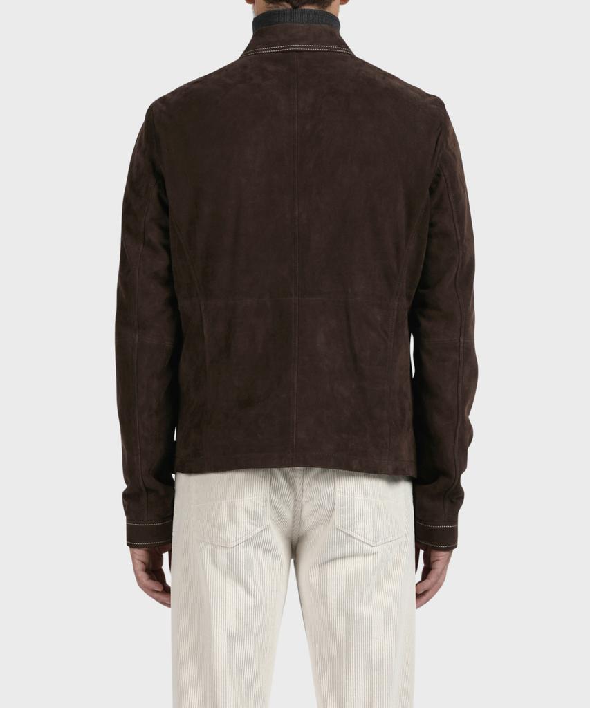 Panicale Dark Brown Suede Goatskin Jumper