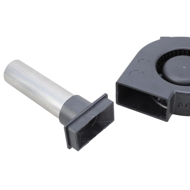 Регулируемая скорость 12В вентилятор 5500 об/мин высокий CFM для вентиляции дровяной печи, для кемпинга на открытом воздухе, совместим с металлическим воздуховодом