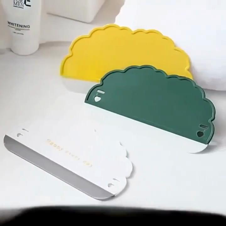 Мини-скребок для ванной Happy Every Day - силиконовое лезвие для очистки бесшовного стекла, плитки, столешниц и зеркал