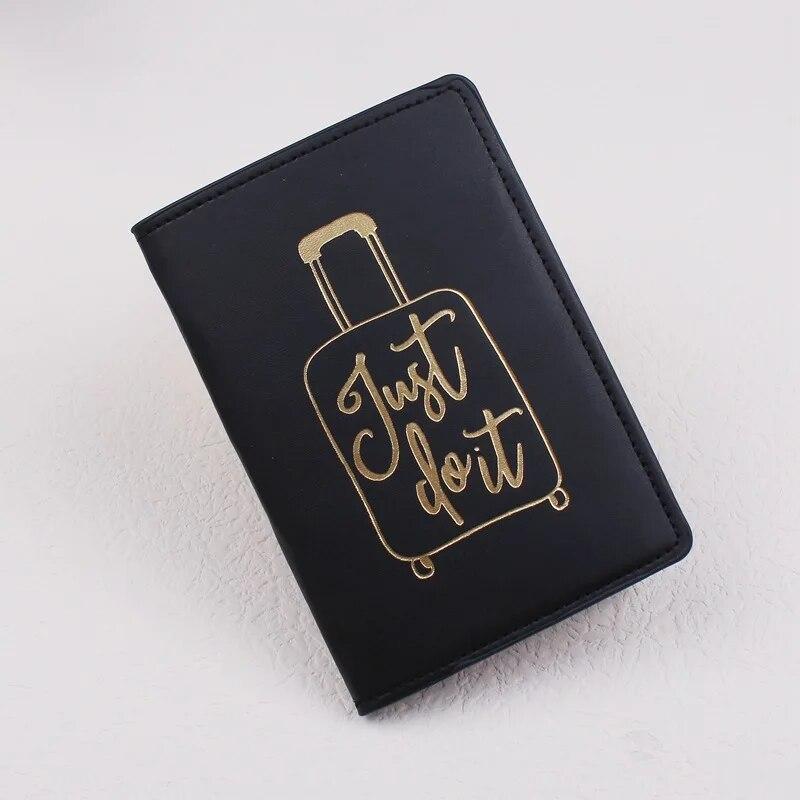 Новый простой черный, белый цвет из искусственной кожи Обложка для паспорта Обложка для паспорта Мужчины Женщины Дорожный держатель для документов Держатель для удостоверения личности дорожные принадлежности