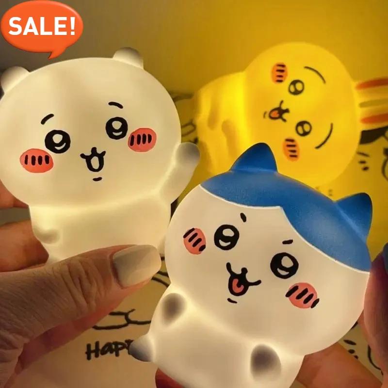 Новая Чикава Каваи Декор для спальни и рабочего стола Хачиварэ Усаги Мультяшная виниловая кукла Ночник Светящаяся игрушка Сюрприз Подарки для девочек