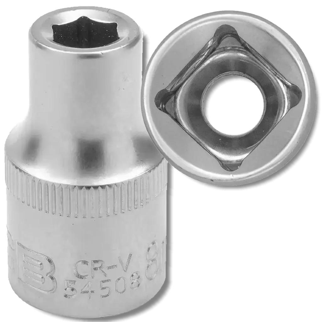 JCB Socket 1/2" 8mm 6-point Cr-V
