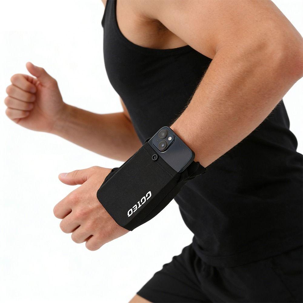 Phone Protection Sports Phone Bag Black Grey Wrist Storage Bag Wrist Phone Bag  Running Sports