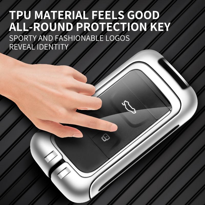 Кожаный чехол для ключей из цинкового сплава, защитный чехол для Chery Tiggo 3 5X 4 8 Glx 7 2019 2020 с брелоком, аксессуары для авто ключей