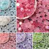 Creative Jewelry Making Loose Beads Double Hole Acrylic Findings AB Color 20Pcs Fashion Handwork Charms Flower Beads Multicolor For Crafted DIY