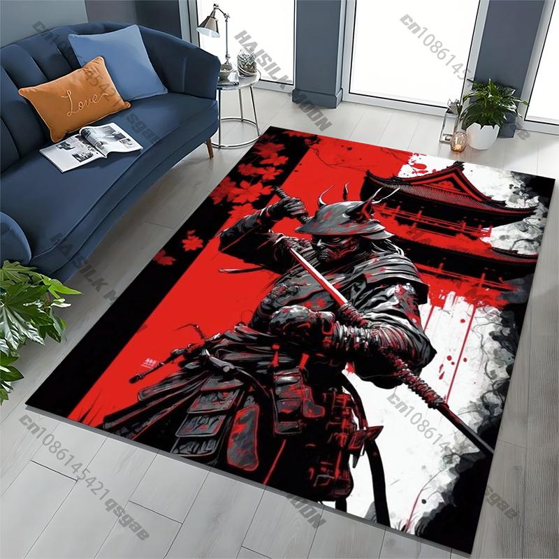 Японский ковер Samurai Spirits, ковер для дома, гостиной, спальни, дивана, придверный коврик, кухонный декор, нескользящий коврик для пола