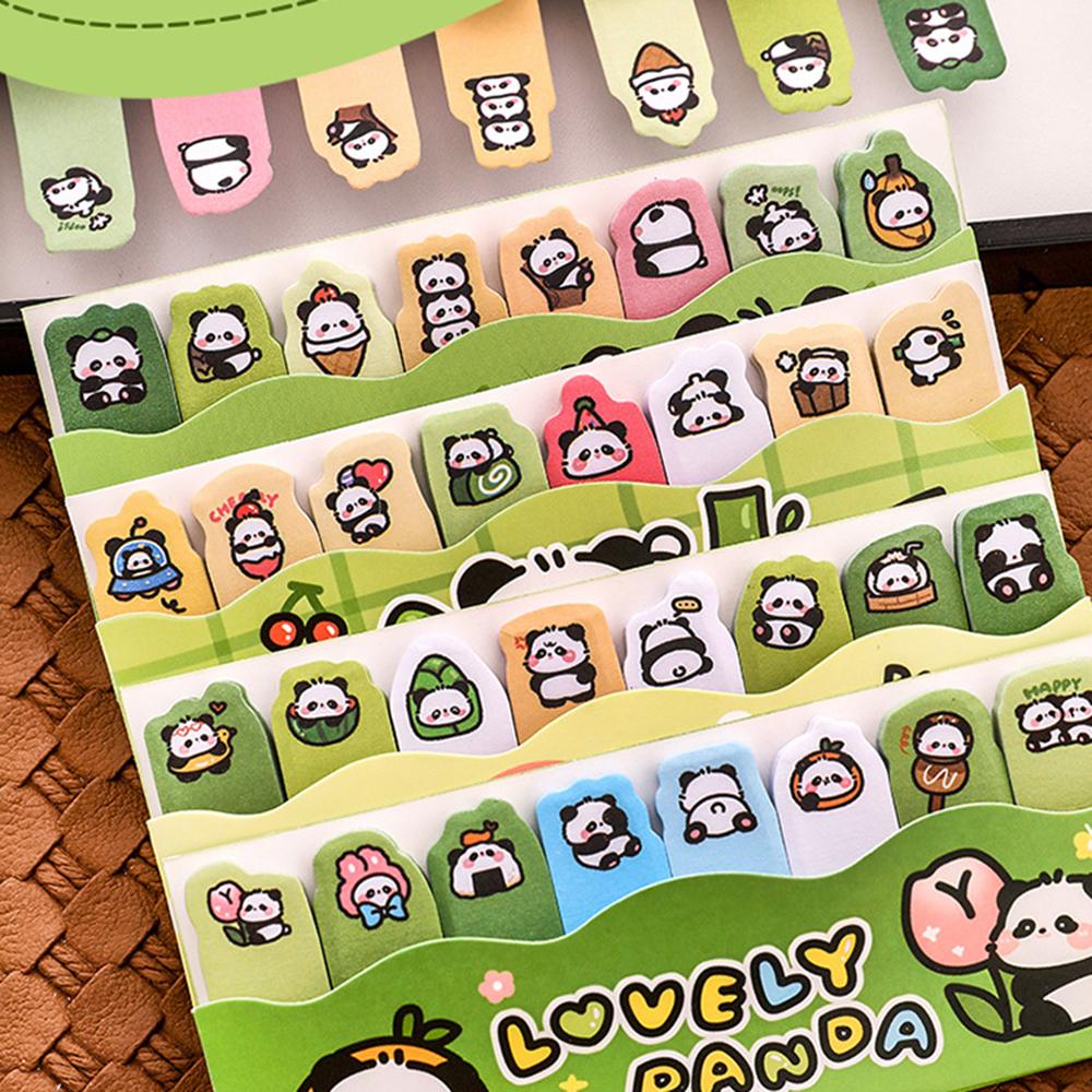 1 шт. Кавайный мультяшный панда блокнот закладка канцелярские принадлежности флаги индекс вкладка клейкие заметки этикетки бумажные наклейки