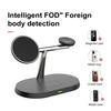 Magnetic Wireless Charger Stand for IPhone 15/14/13 Pro Max for Apple Watch Ultra/SE/9 for AirPods Pro 3-in-1 Charging Station