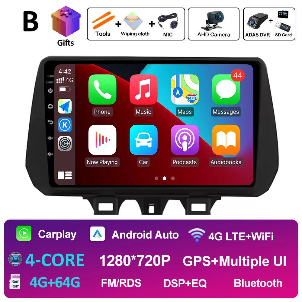GPS-навигация Автомобильное видео для Hyundai TUCSON 2019 2020 2021 Радиоплеер Авторадио Bluetooth Вентилятор охлаждения QLED IPS Экран Нет 2 din