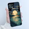 Чехол для Motorola Edge 20 Lite XT2139-1 Красивая Девушка Милое Сердце Кролик Черный ТПУ Силиконовая Задняя Крышка Для Чехла Moto Edge 20 Fusion