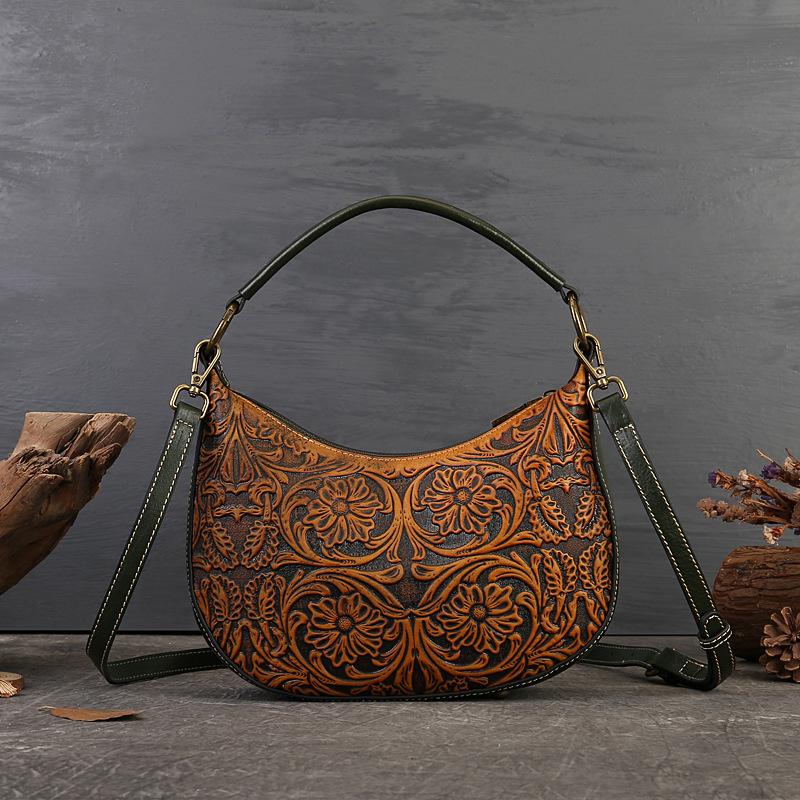 Летняя роскошная женская сумка Niche, сумка через плечо на одно плечо, ретро-сумка из натуральной кожи, женская сумка, модная сумка подмышкой для женщин