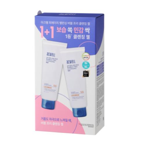 ACWELL Bubble-Free Cleansing Gel + Licorice Water Cleansing Gel Foam DUO Promotion