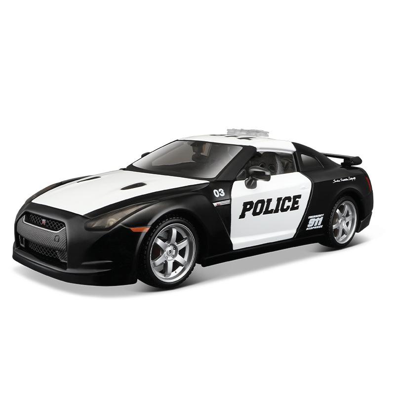 Maisto 1:24 Nissan GTR R35 2009 Police  Alloy Car Diecasts & Toy Vehicles Car Model Miniature Scale Model Car Toy For Children