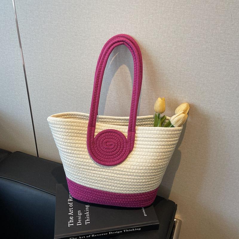 Летняя высококачественная женская новая плетеная сумка-тоут большой вместимости для отдыха, отпуска, пляжа