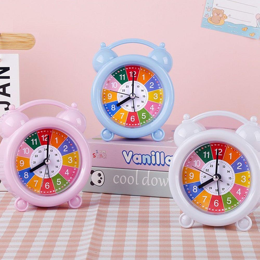 Early Education Children Desktop Clock Silent Table Alarm Clock Bedroom Bedside