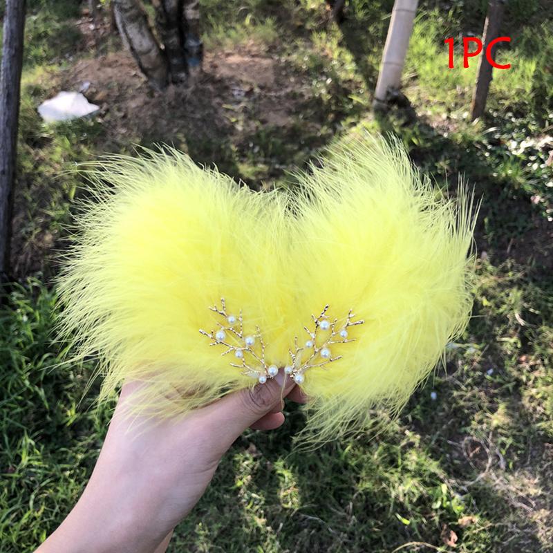 1 шт. Белое перо феи боковая заколка новая заколка для волос аксессуар для волос для девочки украшения для волос свадебная шпилька тиара заколки