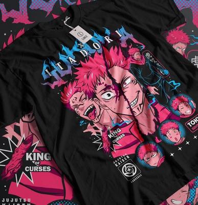 Футболка Yuji Itadori Aoi Jujutsu Kaisen Gojo Horror Anime Подарочная рубашка всех размеров