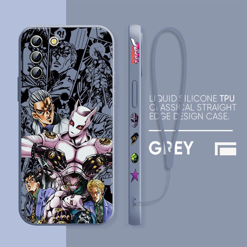 Чехол для телефона Anime JOJO Villain Diavolo Dio для Samsung Galaxy S23 S22 S21 S20 Pro FE Note 20 Plus Ultra Liquid с левой веревкой