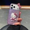 Совместимый Роскошный Чехол для Телефона Apple 17 Pro Max со Стразами и Бантом - 3D Защитный Чехол от Падений