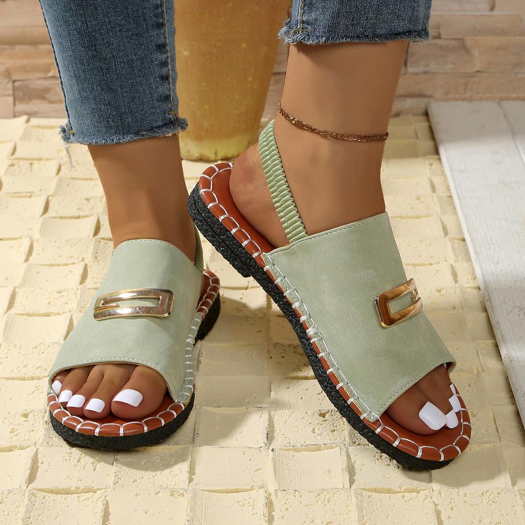 Fashion Women Sandals Casual Beach Holiday Luxury Sandals Summer Fashion Outdoor Flat Shoes Women Open Toe Platform Shoes for Women