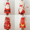 Christmas Decorations Cloth Print Santa Aprons Restaurant Bar Party Atmosphere Decorations