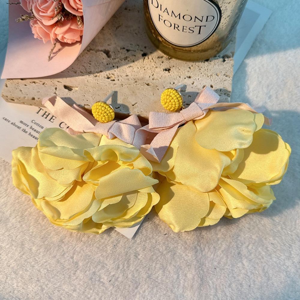 Серьги Аксессуары в корейском стиле Классические романтические серьги Преувеличенные красочные цветочные серьги