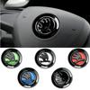 VMAD6 46mm ABS Steering Wheel Logo Emblem Protective Cover Dustproof Oil Resistant Car Central Decoration Badge For Skoda Superb Fabia
