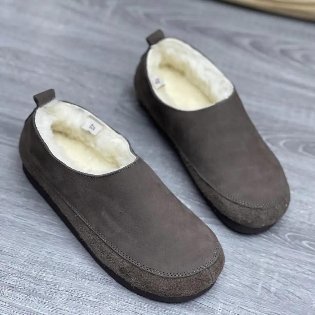 Fashion 2024 Winter New Pure Wool Genuine Leather Warm Shoes Flat Bottomed Soft Cowhide Thickened Women's Cotton Shoes